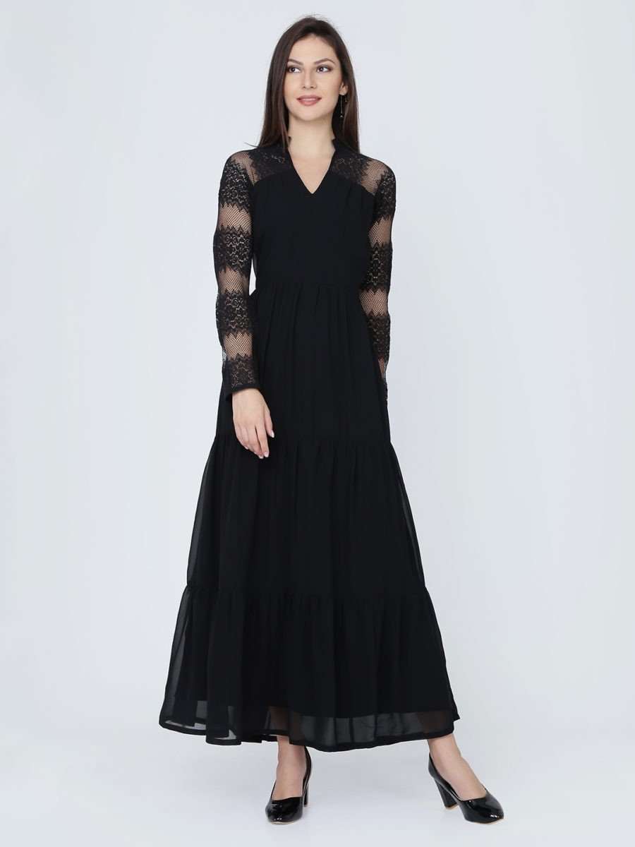 Buy Black Dresses  Gowns for Women by FEMVY Online  Ajiocom