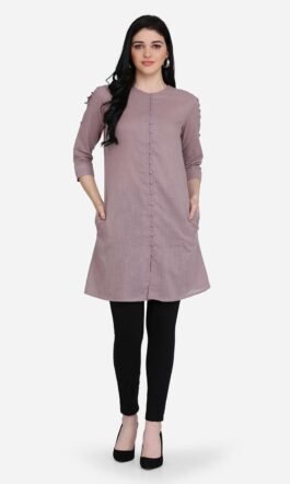 Eavan Lavender Solid Tunic