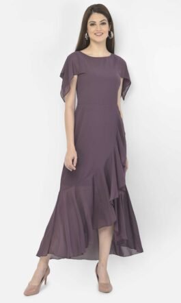 Eavan Purple High Low Dress