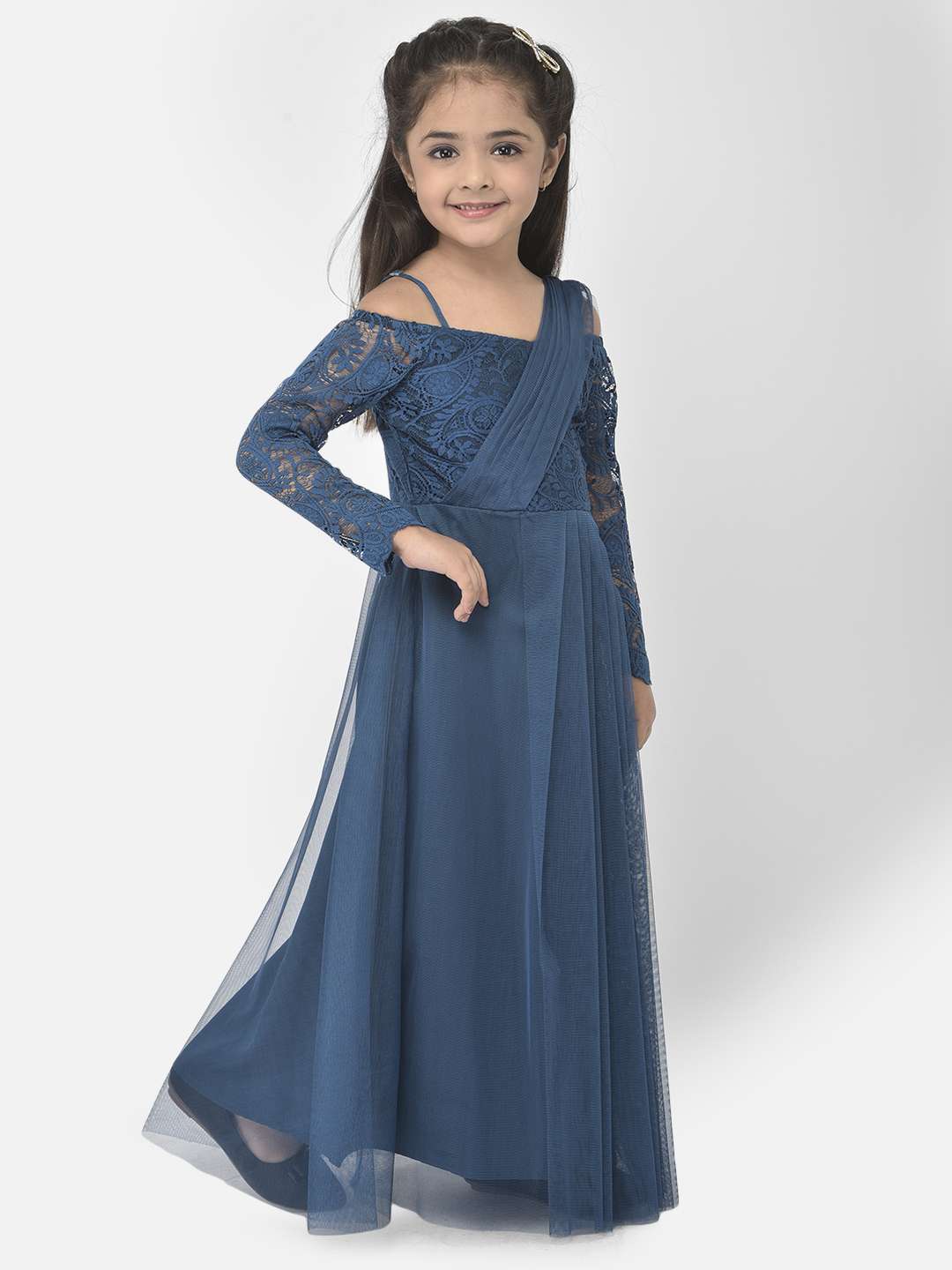R Cube Kids Girl's Princess Look Ball Gown Dress (Blue, 2-3 Years) :  Amazon.in: Clothing & Accessories