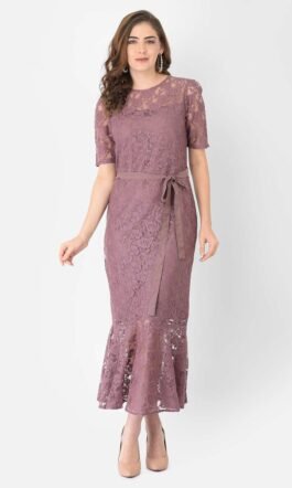 Eavan Lavender Tiered Maxi Dress