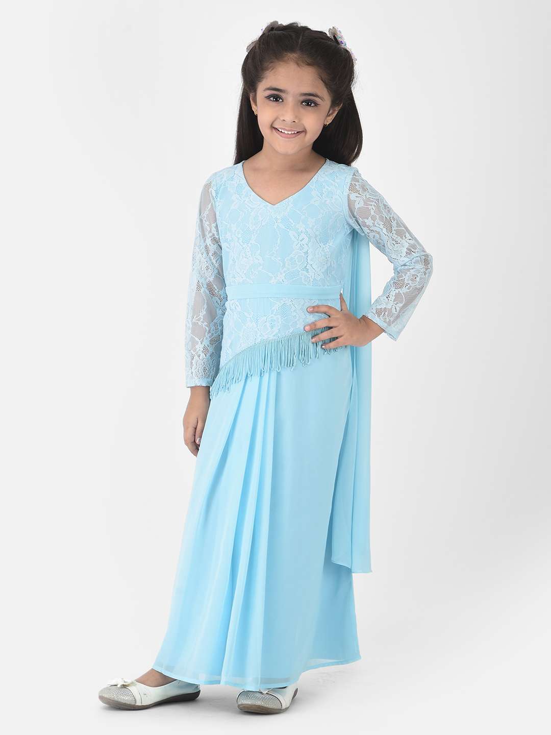 Gown Stitch Girls Party Wear Frocks, Size: 24-38 at Rs 1249/piece in Surat