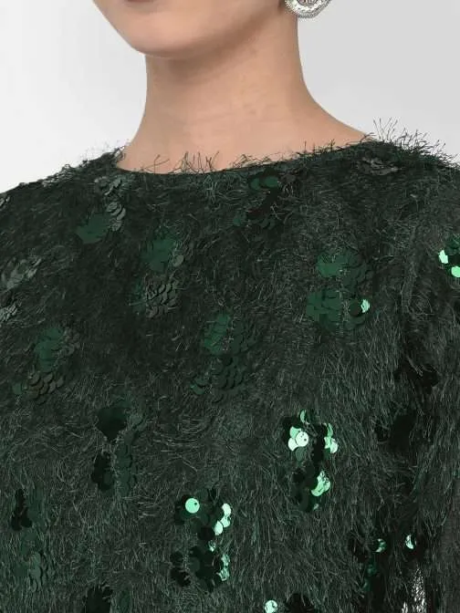 green emerald velvet dress Lotus Embellished Maxi Dress in Emerald Green