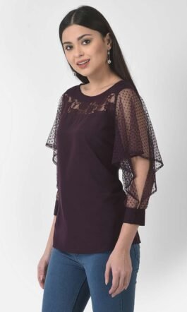Eavan Women Purple Solid Top