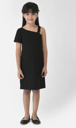 Eavan Girls Black Embellished Dress