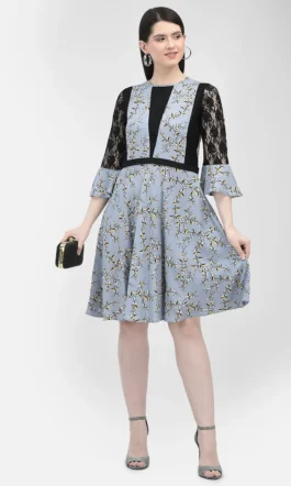 Eavan Women Grey Embellished Dress