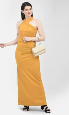 Eavan Women Yellow Solid Dress