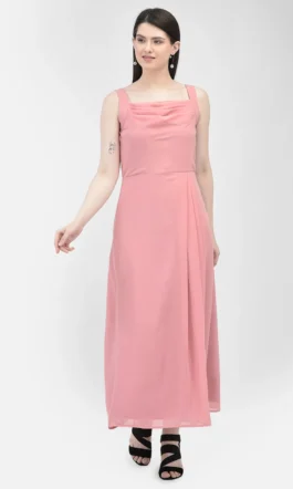 Eavan Women Peach Solid Dress