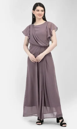 Eavan Women Burgundy Solid Dress