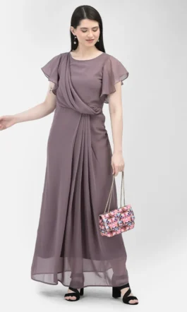 Eavan Women Burgundy Solid Dress