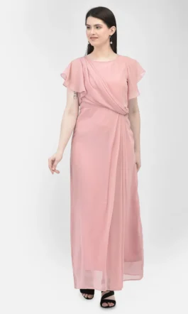 Eavan Women Peach Solid Dress