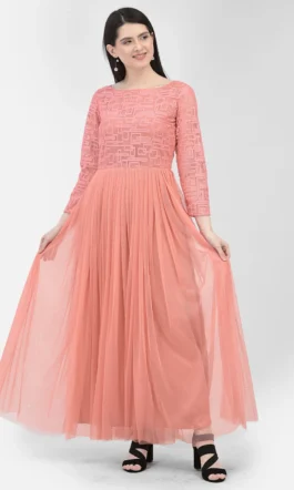 Eavan Women Peach Solid Dress