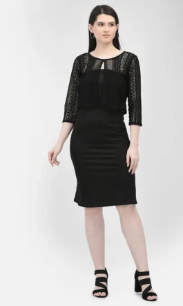 Eavan Women Black Net Top