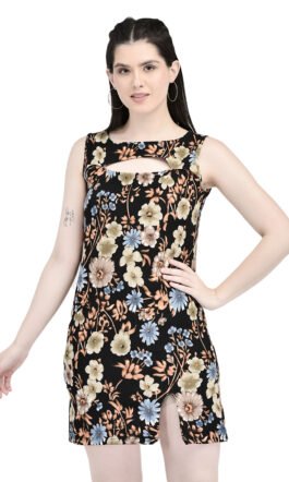 Eavan Women Multi color Solid Short Dress