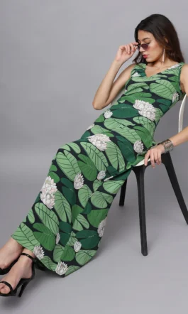 Eavan Women Multi Color Printed Maxi Dress