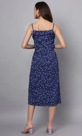 Eavan Women Multi Color Printed Midi Dress